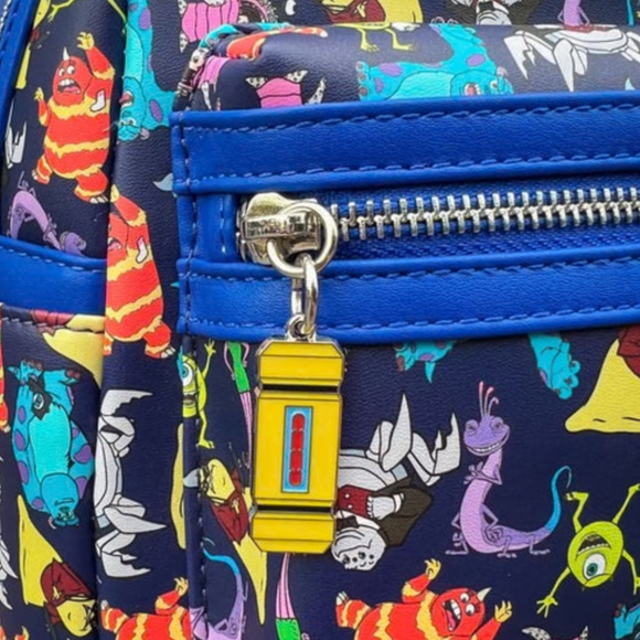 NWT Loungefly MONSTERS INC AOP MINI BACKPACK - Picture 2 of 8